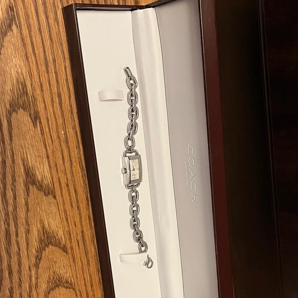 Coach Silver Chain Bracelet Watch - Picture 2 of 3